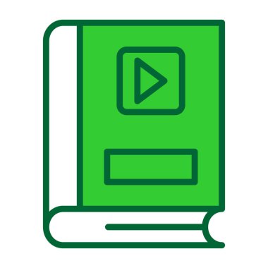 Video oynatıcı simgesi. düzenlenebilir kalın tasarım