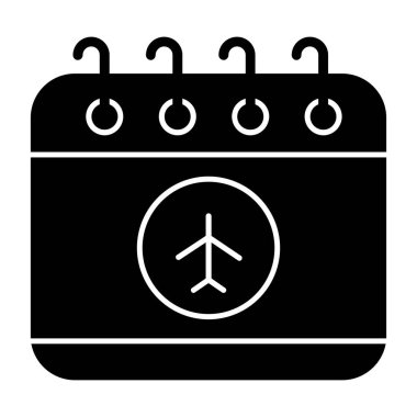 Seyahat simgesinin vektör illüstrasyonu