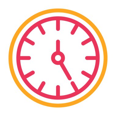 Saat simgesi vektör illüstrasyonu