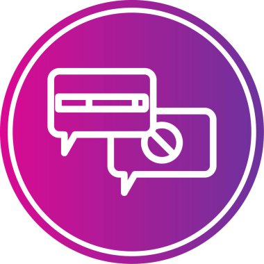 Konuşma baloncuğu simgesinin vektör çizimi