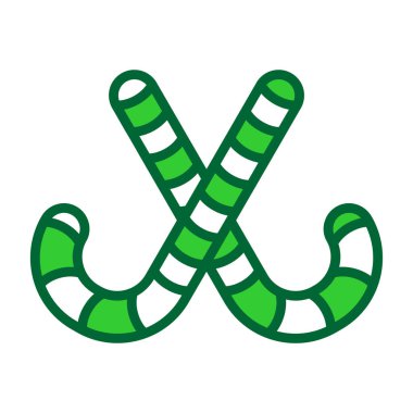 Şeker kamışı ikonu vektörü. İnce çizgi işareti. izole edilmiş sınır sembolü çizimi