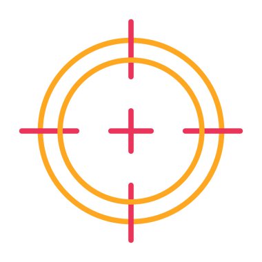 hedef simge vektör illüstrasyonu