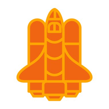 roket ikonu vektör illüstrasyonu