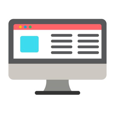 dizüstü web vektör simgesi