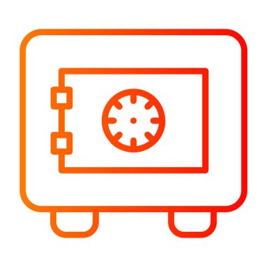 güvenli vektör satırı simgesi