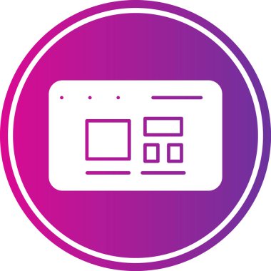 Modern bilgisayar simgesinin vektör illüstrasyonu