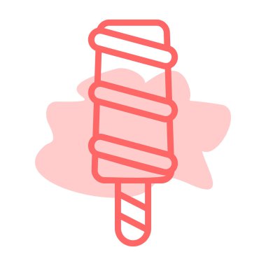 dondurma simgesi, vektör illüstrasyonu