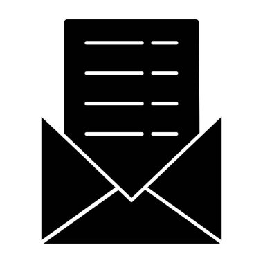 Zarf posta vektör simgesi