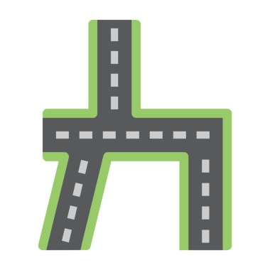 yol işareti vektör simgesi