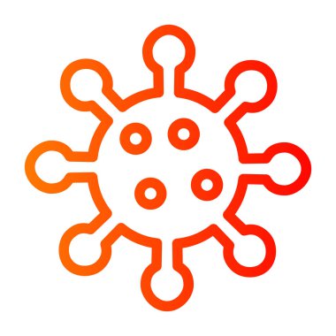 Virüs Simgesi, vektör illüstrasyonu