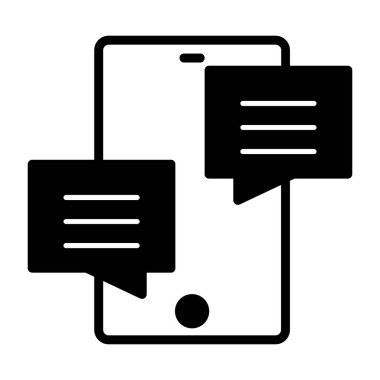 İleti vektörü simgesi modern basit vektör illüstrasyonu