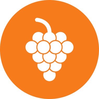 Üzüm. Web simgesi basit illüstrasyon