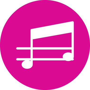 Müzik notası. Basit tasarım