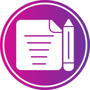 Belge. Web simgesi basit illüstrasyon