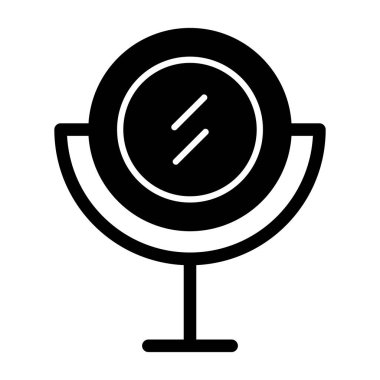 Uydu simgesi şablon tasarımının illüstrasyon vektörü grafiği