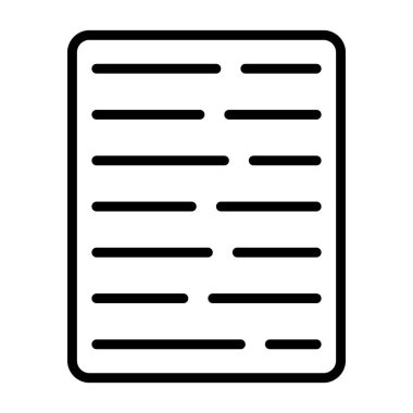 Simge vektörünü listele. Taslak vektör işareti. izole kontur sembolü