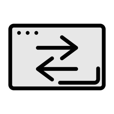 Bilgisayar ekranı. Basit tasarım