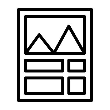 Web tasarımı vektör çizgisi tasarımı