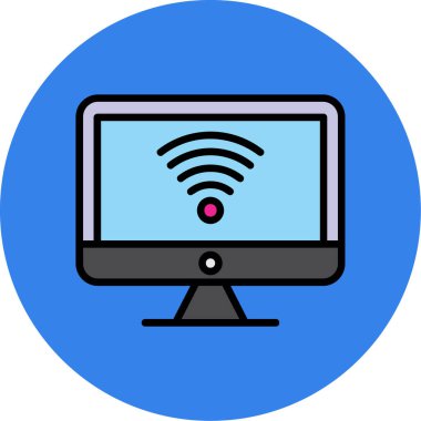 wifi simgesi vektör illüstrasyonu