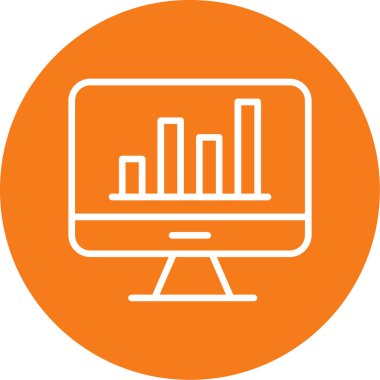 vektör lcd simgesi illüstrasyonu