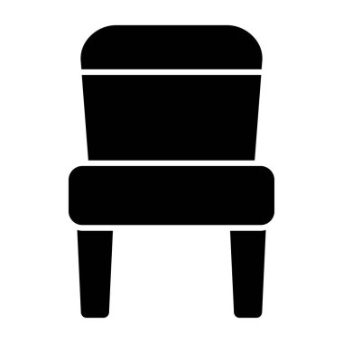 Koltuk mobilyası siluet simgesi