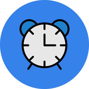 Saat. Web simgesi basit illüstrasyon