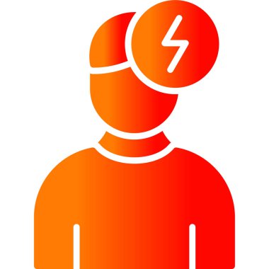 vektör adam başı simgesi