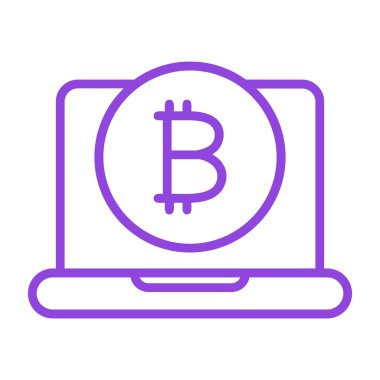 bitcoin vector icon modern simple vector illustration
