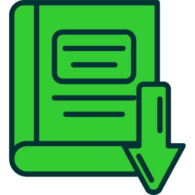 Kitap. Web simgesi vektör illüstrasyonu