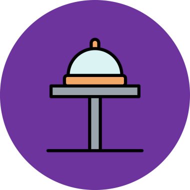 Restoran simgesi vektör illüstrasyonu