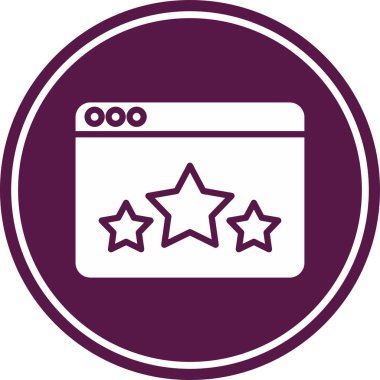 Beyaz arkaplanda tarayıcı simgesi vektörü, İnternet tarayıcısı