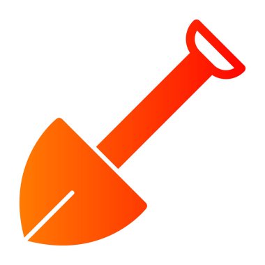 Balta simgesi, vektör turuncu illüstrasyon