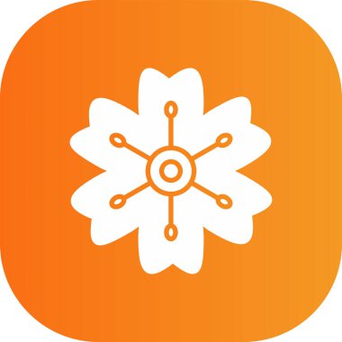 Bir çiçeğin vektör illüstrasyonu