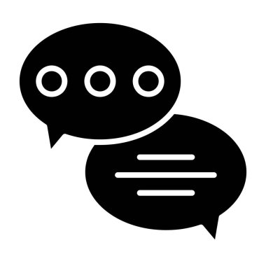 kabarcık sohbet mesaj simgesi katı biçimi