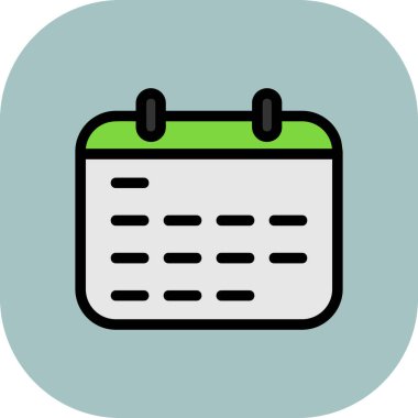 Takvim Simgesi Soyut Arka Gruplamada İzole Edildi