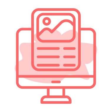 Modern simgenin vektör illüstrasyonu