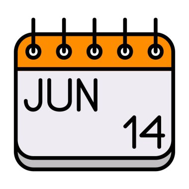 15 Haziran takvim simgesi tasarımı