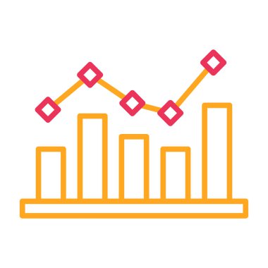 grafik simgesinin vektör illüstrasyonu
