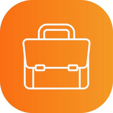 Suitcase web simgesi basit vektör illüstrasyonu