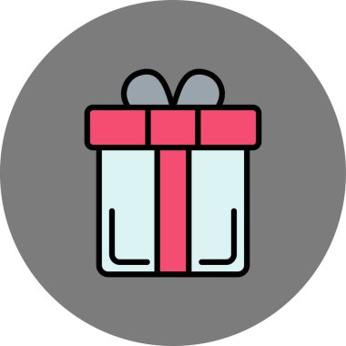 Hediye. Web simgesi basit illüstrasyon