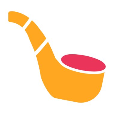 smoking pipe icon. flat illustration of smoking pipe vector icon isolated on white background