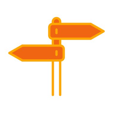 İzole edilmiş yol simgesi. vektör çizimi tasarımı