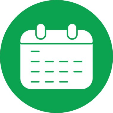 ajanda takvimi simgesi. Web için ajanda takvim vektör simgelerinin özet çizimi