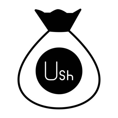 Paranın basit vektör simgesi modern illüstrasyonu