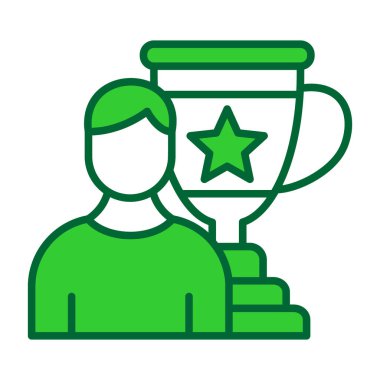 kupa ikonu vektör illüstrasyonu