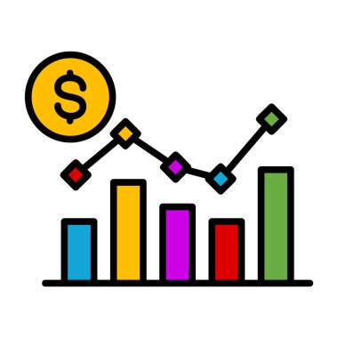 grafik vektör simgesi, grafik düz biçimi
