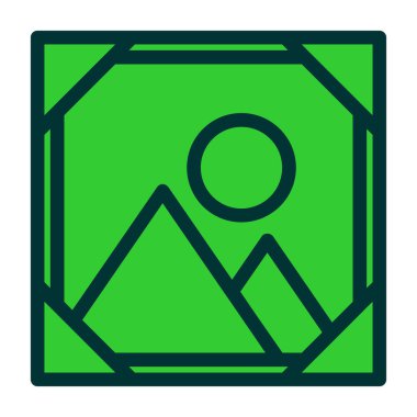 Bir pusula simgesinin vektör illüstrasyonu