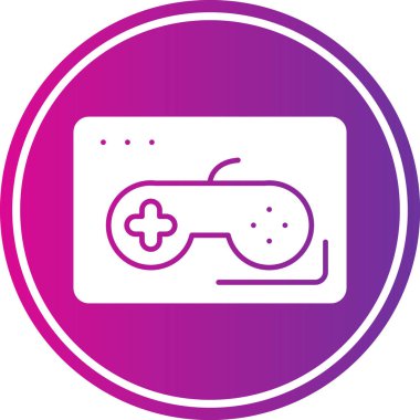 Bir oyun simgesinin vektör illüstrasyonu