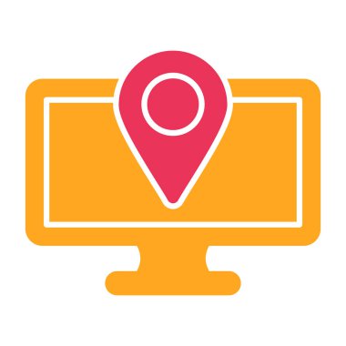 Konum pin vektör illüstrasyon tasarımı ile harita işaretleyici