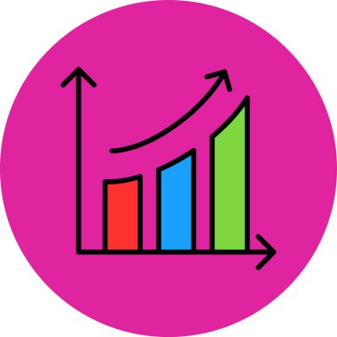 Bir grafiğin vektör illüstrasyonu